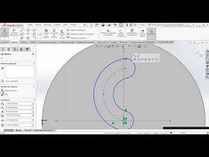 TUTORIAL SOLIDWORKS : rainure courbe par 3 points