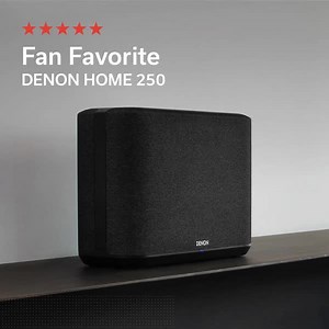 1.5K views · 47 reactions | Denon fans rave about the spacious stereo sound from the Denon Home 250 wireless speakers—not to mention music streaming from all of your favorite services. Just listen to what our reviewers have to say. "...sound quality is spectacular for this size and price." - Anonymous Shop now at https://bit.ly/2N5KDsp. | Denon | Facebook