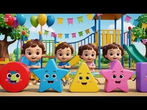 Shapes Fun! 🔺🔵 Cute Dancing Shapes for Kids