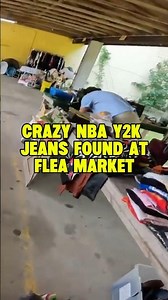 Crazy NBA Y2k Jeans Found At Flea Market! #thrifting #reseller #yardsalefinds