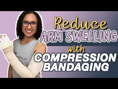 Compression wrapping for arm lymphedema