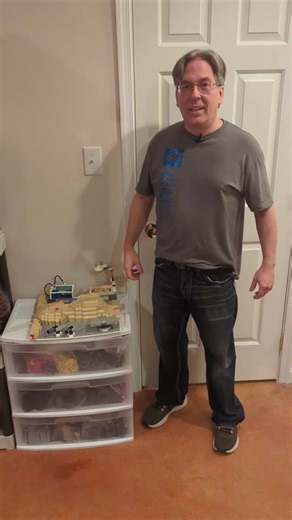 LEGO C-section Gender Reveal Model by Gerry Burrows #lego #legotiktok #legotiktoker