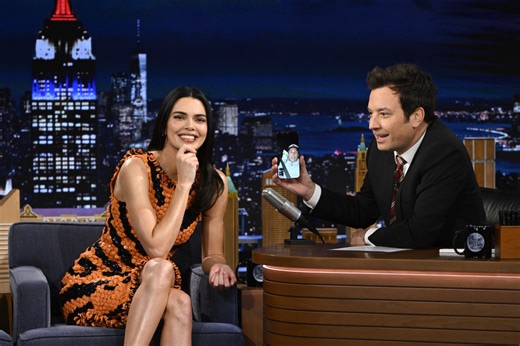 Kendall Jenner FaceTimed 'Friend' Tom Brady on Jimmy Fallon’s Late-Night Show