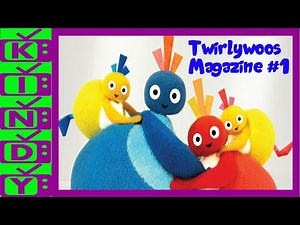 Twirlywoos Magazine. Great BigHoo, Toodloo, Chickedy and Chick learn "connecting". Cbeebies.