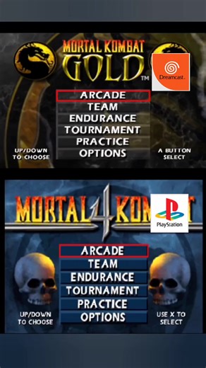 Mortal Kombat 4 vs. Mortal Kombat Gold Comparison The first version was released in 1997 and later in 1999 for Dreamcast under the name