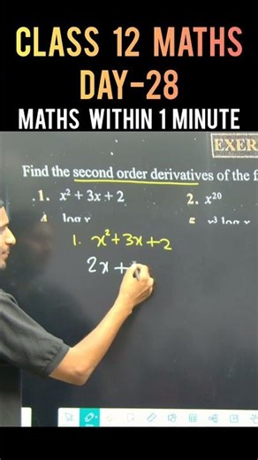 🤫PYQ's Solution Class 12 Maths Derivatives| Mcq Derivatives Most Important Questions| @munilsir
