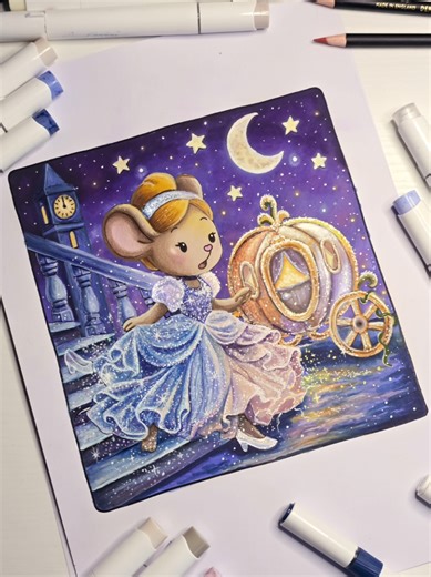 Thank you again to the lovely @mirabelle.coloring for sending me a sample of her gorgeous pages. Her 'Cozy Princess' book is definitely going to be a firm favourite of mine! It's just so pretty. Full colour along for this page will be available for subs as soon as I've edited it 😊 And a short colour with me video will be coming soon 💜 As always, I used my trusty @Ohuhuart @Ohuhu UK alcohol markers and my @Shuttle Art acrylic paint pens. #colourtok #colouring #ohuhumarkers #colouringpage #cinde