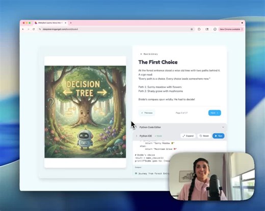 #machinelearning #decisiontrees #learntocode #aieducation #edtech #python #storytellingintech | Raahima A.