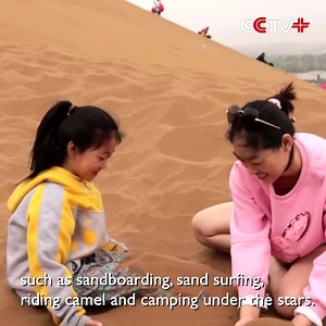 Desert Scenic Spot in Northwest China's Xinjiang Ushers in Tourists Peak The Kumtag Desert in northwest China's Xinjiang Uygur Autonomous Region has seen an growing tourist volume since the beginning of May, as the unique desert-themed tourism has turned the vast sandy land into an engine for local economic growth. https://www.cctvplus.com/news/20230513/8324365.shtml#!language=1 | CCTV