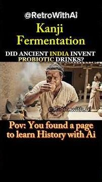 DID ANCIENT INDIA INVENT PROBIOTIC DRINKS? #ancientindia #indianhistory #kanji #ai #shorts