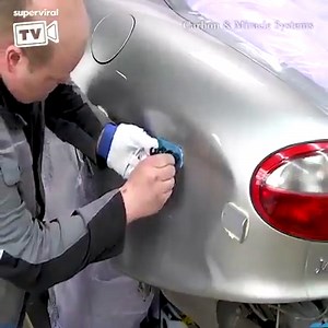 758K views · 1.5K shares | Professional Auto Body Dent Repair Removal on a Jaguar Carbon GmbH | Miracle Europe | Industrial engineering & design | Facebook