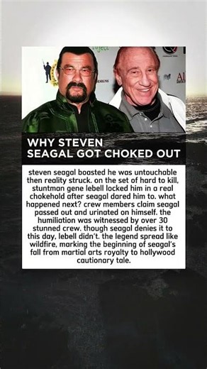 Why Steven Seagal Got Choked out in Front of his Crew. Gene LeBell #history #hollywood #shorts