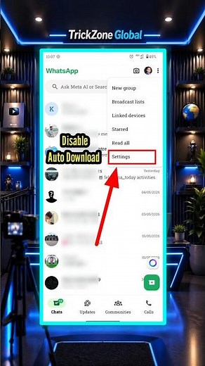 How To Stop Auto Download In WhatsApp (2026) 🔥 | Secret Setting #shorts #whatsapptips