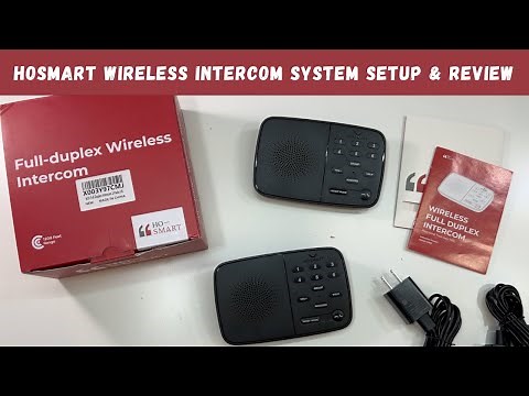 Hosmart Wireless Intercom System Setup & Review