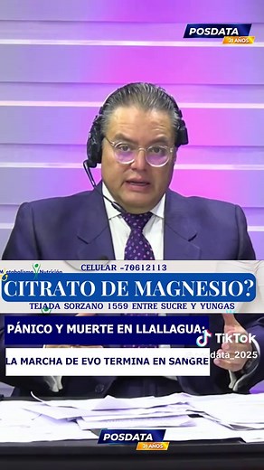 CAOS Y MUERTE EN LLALLAGUA: AUTORIDADES CONFIRMAN VÍCTIMAS La reciente tragedia en Llallagua refleja una creciente escalada de tensión social que derivó en un violento enfrentamiento, dejando un saldo lamentable de muertos y heridos. El hecho pone en evidencia no solo la fragilidad del orden público en ciertas regiones del país, sino también la urgencia de respuestas institucionales eficaces ante los conflictos sociales, laborales o territoriales que escalan sin mediación. #POSDATA #evomorales #