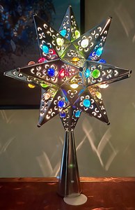 Handmade Tin Star Tree Topper: Multicolored Marbles, Moravian Star - Etsy