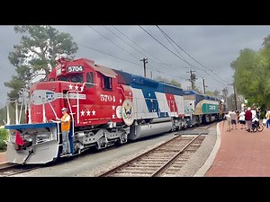 ATSF 5704 and Coaster 2105 move to the Southern California Railway Museum - May 3rd, 2025