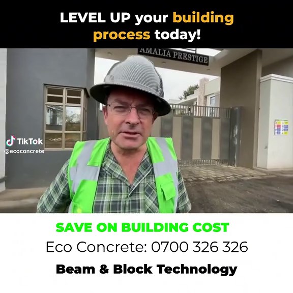 EcoConcrete's Beam & Block Technology for Cost-Effective Construction