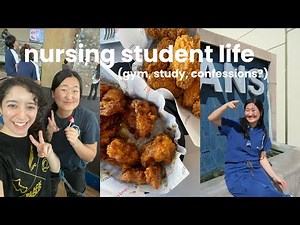 nursing student life @CAL STATE FULLERTON | college diaries, gym sessions, study