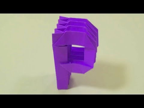 How to make an origami letter 'P'