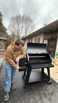 First Burn on My Pit Boss Pellet Grill (Before the First Cook!) #shorts