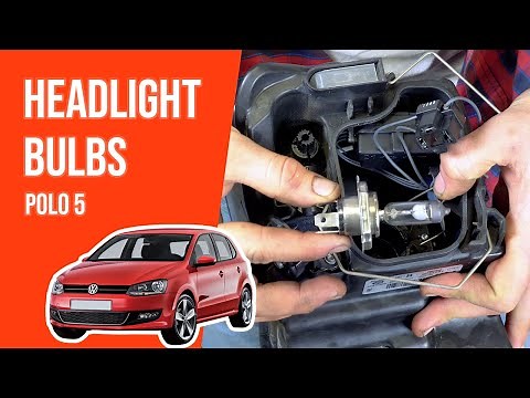 How to replace the headlight bulbs Polo mk5 💡