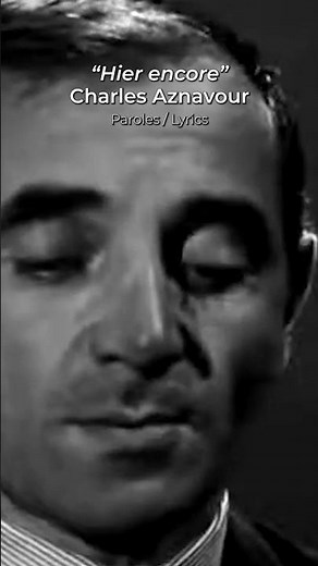 Charles Aznavour - Hier Encore (1964) #charlesaznavour #hierencore #shorts