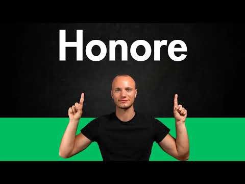 How to Pronounce HONORE (Correctly)