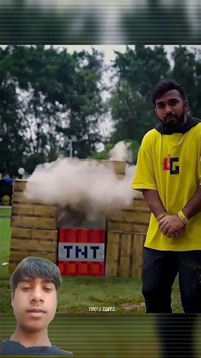 Techno gamerz bomb blast 💥 in real life Minecraft (part2) CREATOR:‪@TechnoGamerzOfficial‬ ‪😯