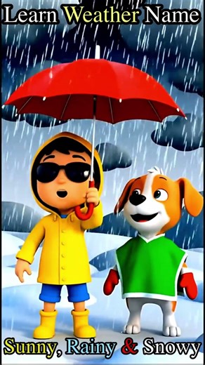 Learn Weather for Kids 🌞🌧️❄️ | Sunny, Rainy, Snowy! #Shorts | Benny & Tommy Toons