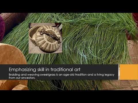 Maine Indian Sweetgrass Black Ash Baskets, Deborah Gabriel Brooks, Passamaquoddy Weaver
