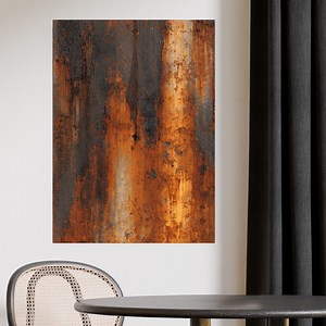 Abstract Deep Rust Metal Wall Art, Industrial Rust Texture Canvas, Dark Oxidized Steel Decor | Deep Rust - Etsy Canada