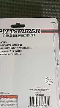 PITTSBURGH 4 in. Magnetic Parts Holder | Unboxing