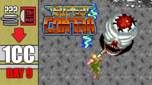 Can I Beat SUPER CONTRA on 1 Quarter?! A 1CC Journey (Day 9)
