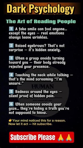 “The Hidden Art of Reading People 🧠👀”#MindReading