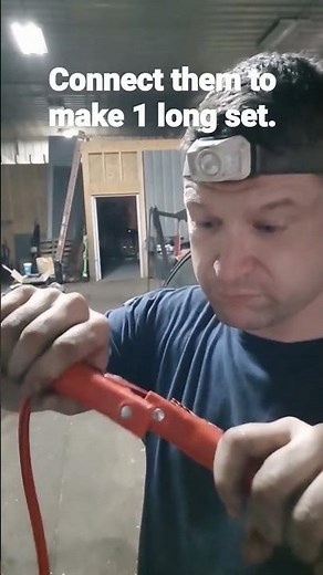 #8 Connecting 2 sets (or more) of jumper cables to make one long set.