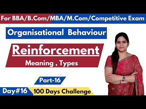 Reinforcement | Meaning | Types | Positive & Negative | Learning | Meaning | | Theories | BBA | MBA