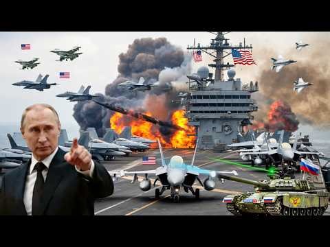 1 Hour ago! Russian Military Attacks US Aircraft Carrier Full of Jets – ARMA 3