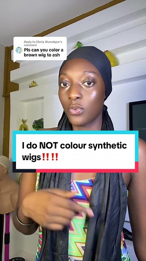 Replying to @Gloria Wumakpor I can change your wig to any colour as long as it’s human hair 💯💯 #haircolorist #wigmakersoftiktok #businesstiktok #wigcoloring #hairdyetransformation