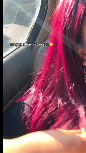 Understanding Magenta Hair in Different Lighting
