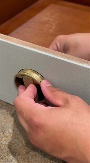 Finishing installing the hardware #diy #furniture #makeover #design #tools #fashion