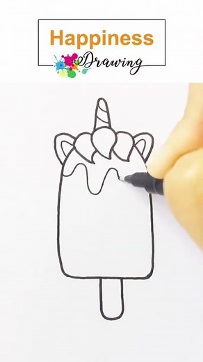 How To Draw A Unicorn Ice Cream