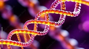 DNA Double Helix: An intricate and mesmerizing depiction of a DNA double helix, the building blocks of life, with glowing strands symbolizing the power and complexity of genetic information.