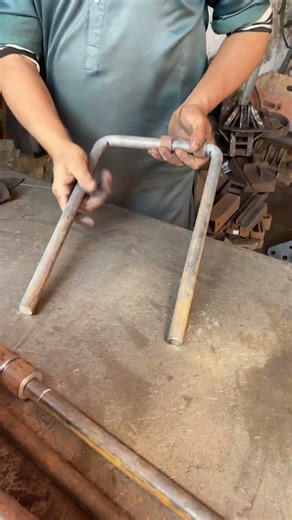 Iron Rod Bending Into U Shape With Hydraulic Press Machine | Corn Planter Parts #cornplanter