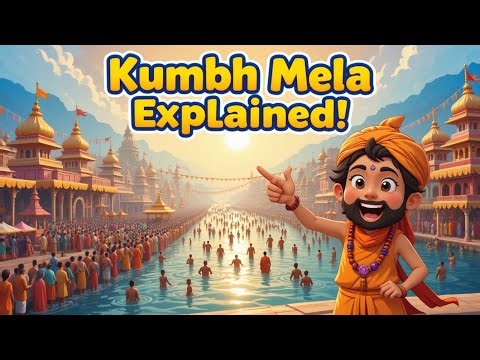 Kumbh Mela Explained for Kids | The World's Largest Spiritual Festival.