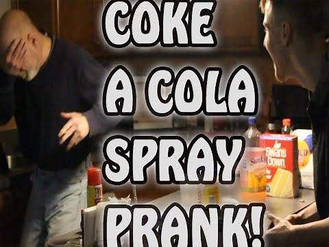 COKE A COLA SPRAY PRANK!