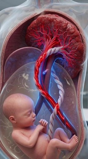 How the Baby Gets Nutrients and Oxygen in 3D