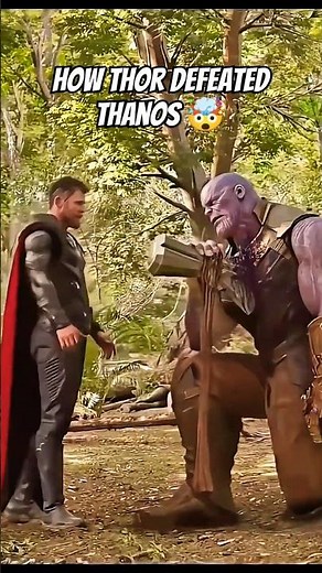 How Thor REALLY Beat Thanos & The Infinity Gauntlet #thor #thanos #shorts