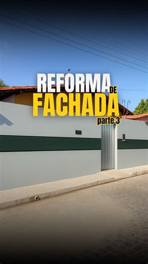 Cicero Pedreiro on Instagram: "Parte 3 reformando essa fachada, e hoje foi o dia de finalizar com uma bela pintura, usando tintas, pincéis e cabo extensor comprados na Carajás! E o melhor: tudo dentro da campanha Pintou Economia. #pedreiro #obra #construction"