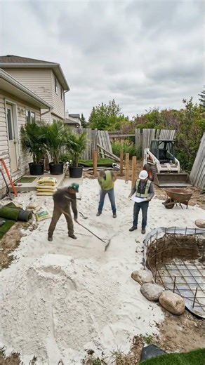 Watch This Backyard Turn Into a Beach Paradise! 🌊✨